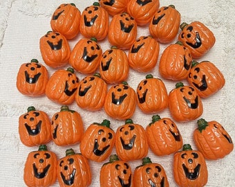 Vintage Lot/30 Pumpkins BLOW MOLD String Light Covers Halloween Jack O’ Lantern