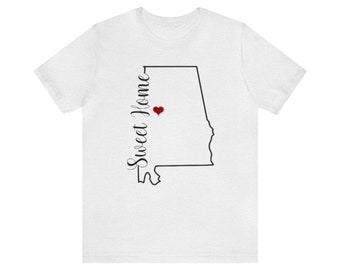 Sweet Home Alabama - With Red Heart - Tshirt
