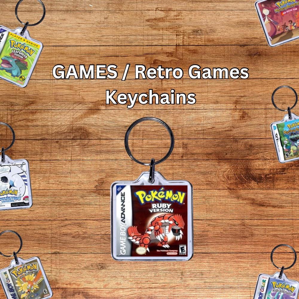 ポケモン ゲーム キーホルダー - ゲームボーイ DS 時代のレトロな