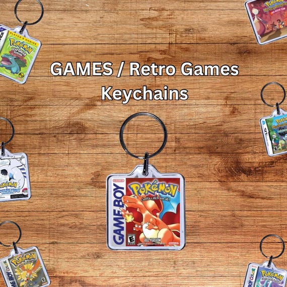 【レトロ品】Nintendo ポケモン キーホルダー ポケモン ゲーム キーホルダー - ゲームボーイ DS 時代のレトロな