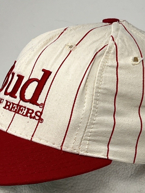 Budweiser Bud King of Beers Hat PinStripe Snapbac… - image 3