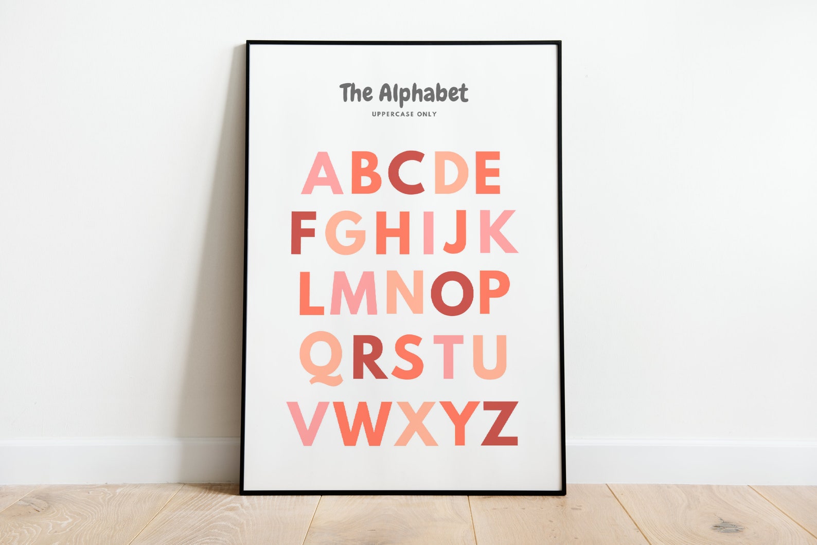Alphabet ABC Poster - Printable Wall Art - Educational Prints - Nursery ...