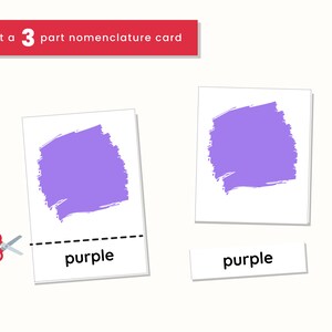 COLORS Printable Flash Cards for Kids, Homeschool Learning Material ...