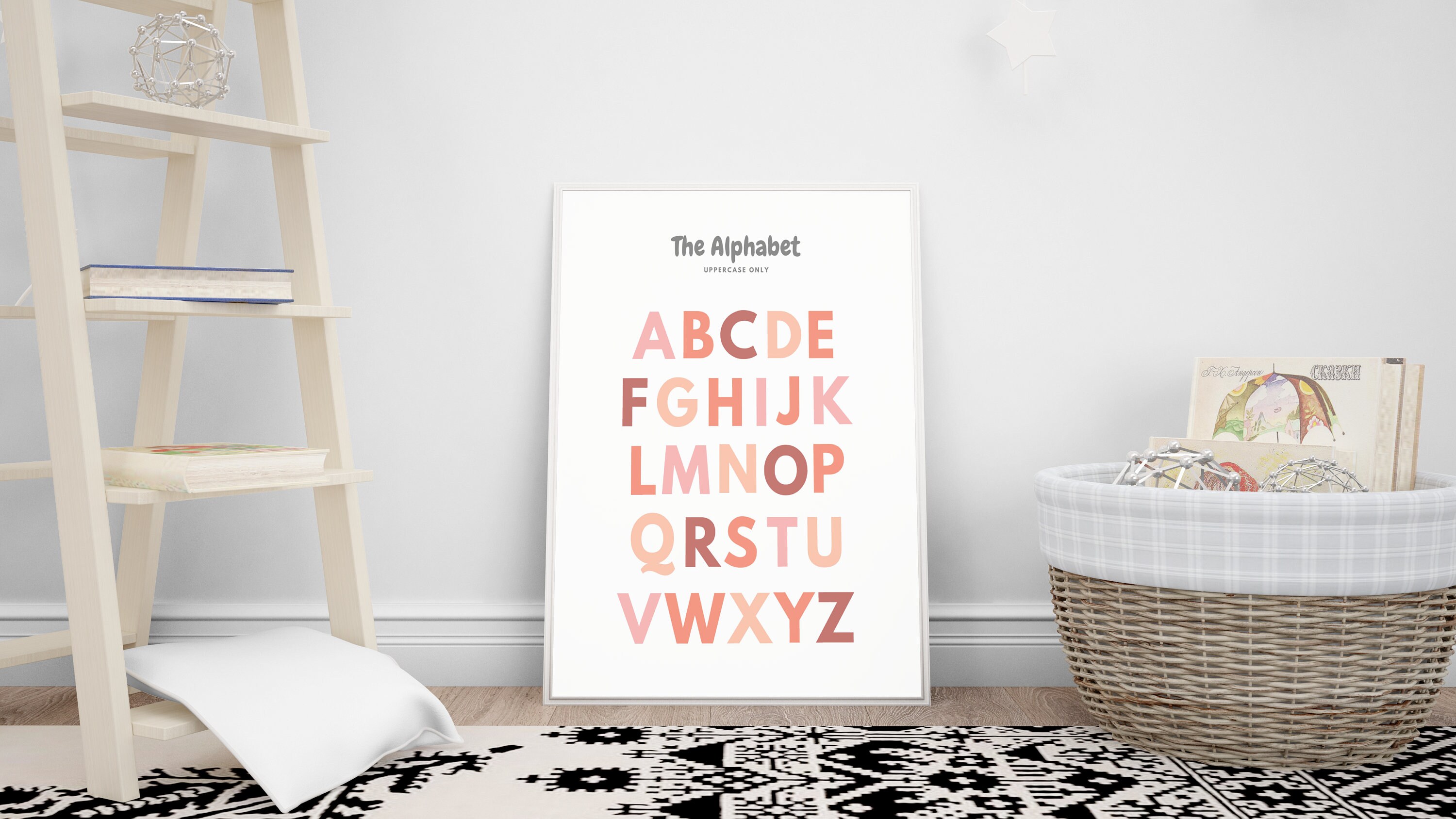 Alphabet ABC Poster - Printable Wall Art - Educational Prints - Nursery ...