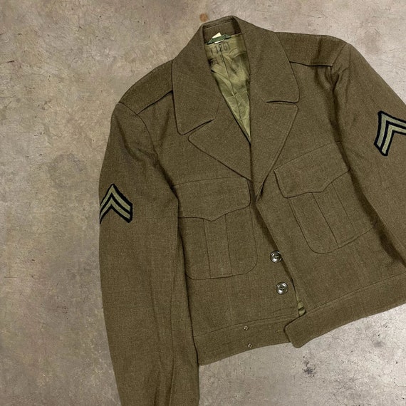 Vintage | 1950s | Military | Cropped | Jacket | A… - image 3
