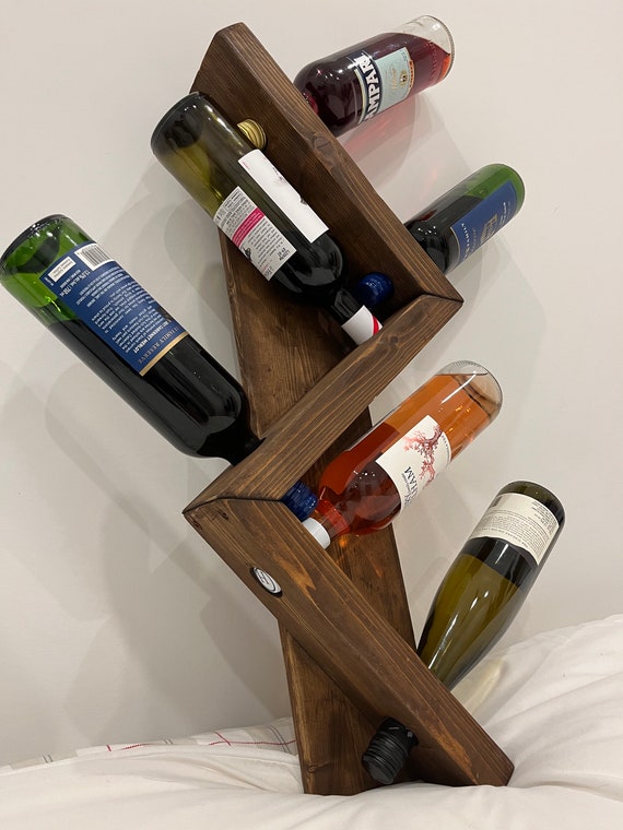 Wooden Wine Zig Zag Wine Rack Zig Zag Wine Rack Wall Mounted
