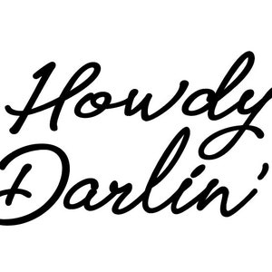 Howdy Darlin svg, cowboy, cowgirl, trucker hat