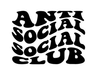 Club social antisocial svg