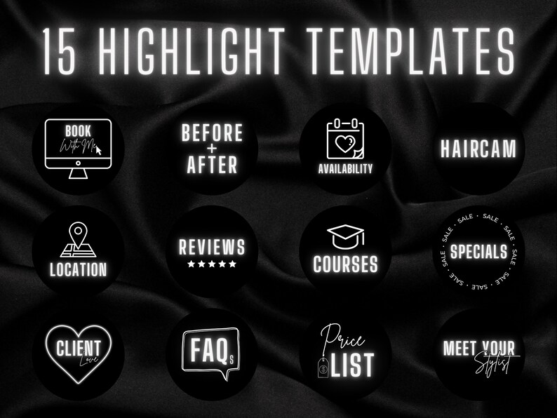 30 Hair Stylist Instagram Post Templates | Hair Stylist Highlight ...