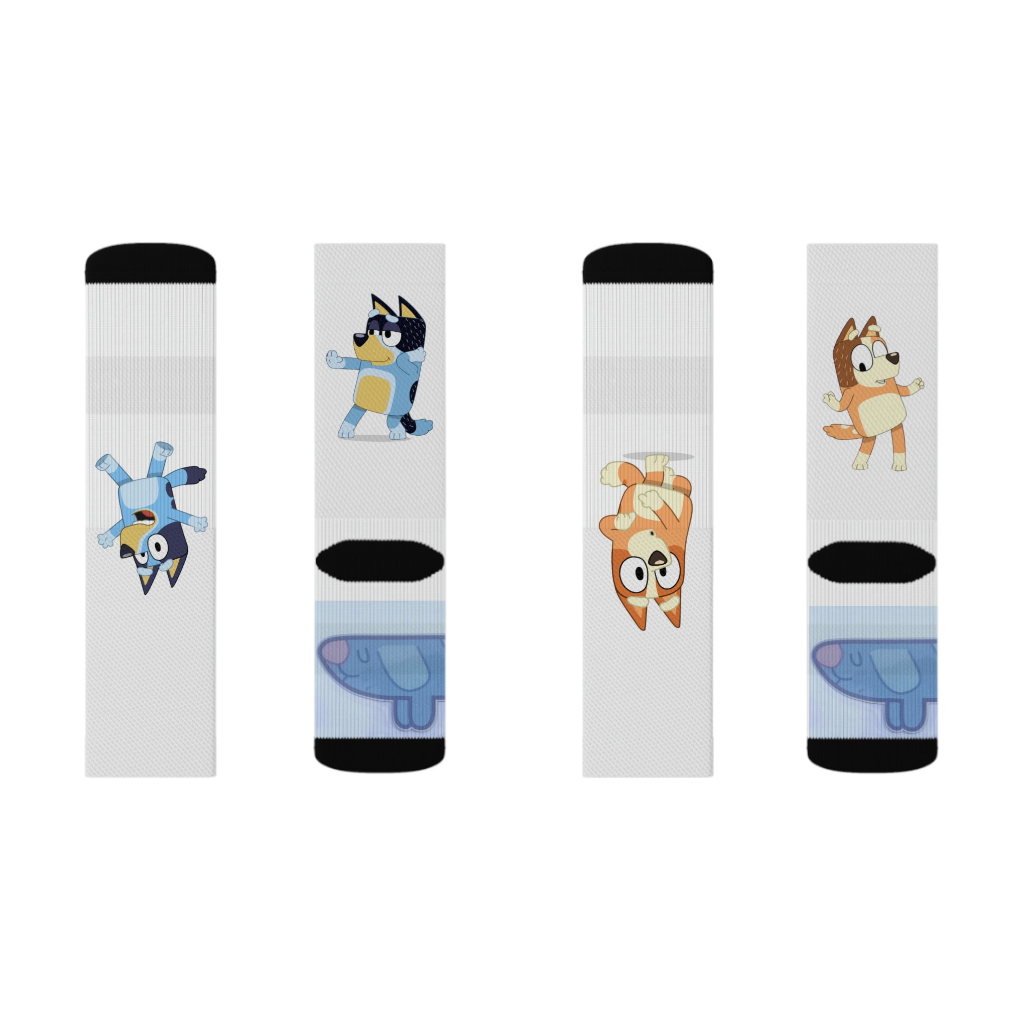 Bluey Intro Socksbluey Inspired Etsy