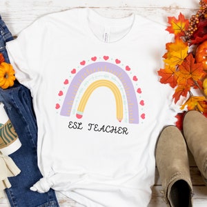 ESL Lehrer Shirt, ESL Lehrer T-Shirt, Englisch Zweitsprache Lehrer Shirt, ESL Lehrer Geschenk, ESL Lehrer T-Shirts, ESL Shirt, zweisprachiger Lehrer