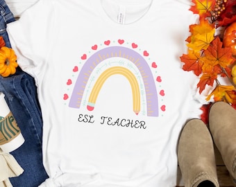ESL Teacher Shirt, ESL Teacher Tee, English Second Language Teacher Shirt, ESL Teacher Gift, Esl Teachers Tees, Esl Shirt, Bilingual Teacher