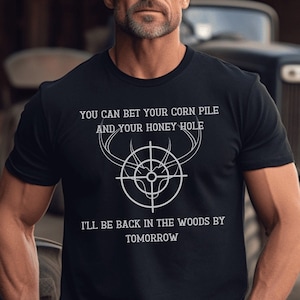 Men&#39;s Funny Hunting Shirt, Deer Hunter TShirt, Funny Deer Jerky Hunter Gift Deer Hunt Tee Buck TShirt Antlers Unisex Tee, Fathers Day Gift