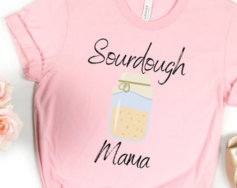Camisa de cozimento de pão da mamãe casa, camisa de fermento para iniciantes, camisa de padeiro, estética, camiseta de homestead