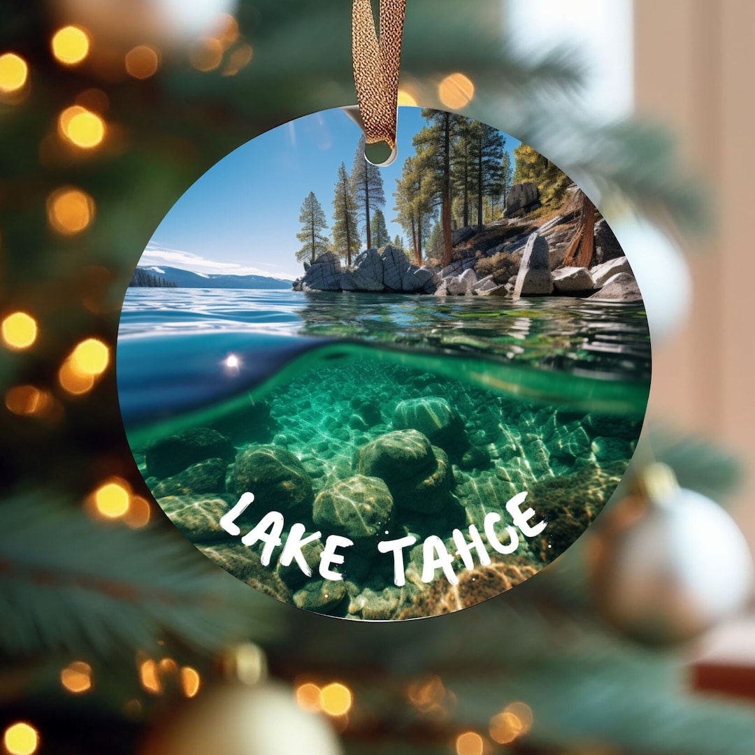 Lake Tahoe Ornament, Christmas Ornament, Tree Ornament, Lake Tahoe