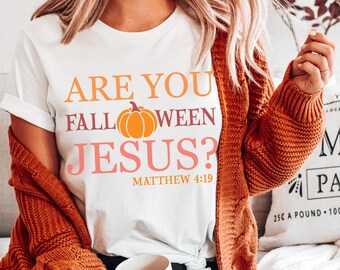 Are You Folloween Jesus, Halloween Themed Unisex T-shirt - Jesus Tee, Fall Apparel, Spooky Season, Christian Gift, October Celebration Top