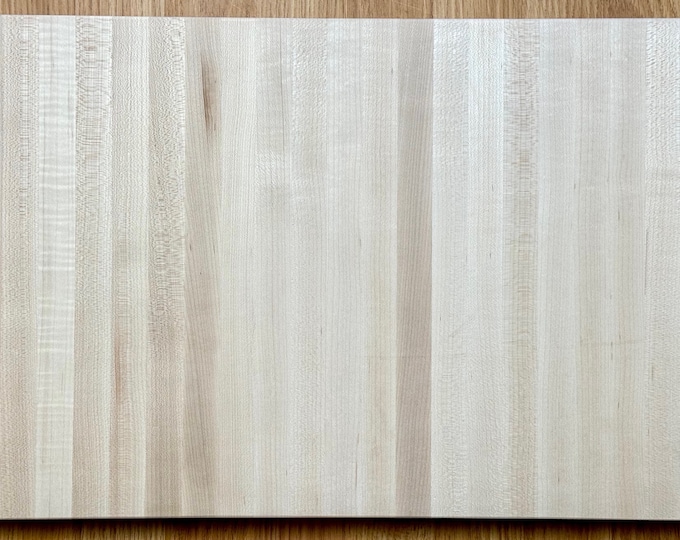 Blank Maple Cutting Board 20" x 14" x 1" ready to be engraved (board will vary due to differences in wood tone)