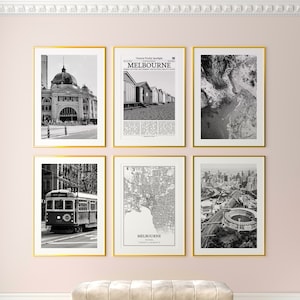Victoria City Prints 6er-Set, Victoria, Australien, Victoria, Australien, Australien, Victoria, Australien