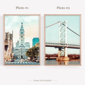 Philadelphia City Prints Set of 6, Philadelphia Photo Poster, Philadelphia Photography, Philadelphia Map, Pennsylvania, United States image 6