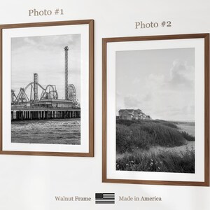 Juego de 6 láminas de la ciudad de Galveston, láminas en blanco y negro de Galveston, póster fotográfico de Galveston, mapa de Galveston, Texas, Estados Unidos imagen 6