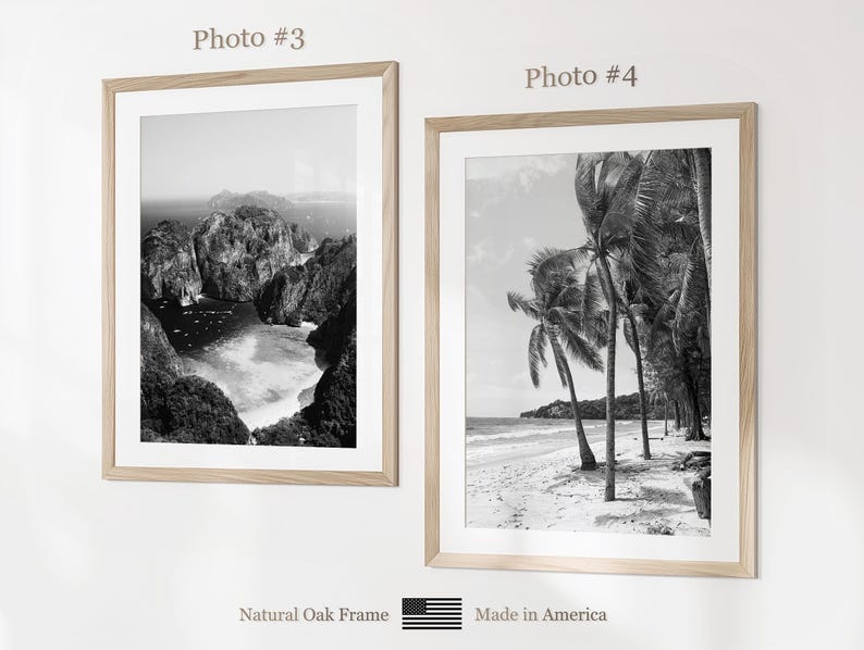 Thailand Prints Set of 6, Thailand Black And White Prints, Thailand Photo Poster, Thailand Wall Art, Thailand Map, Thailand image 7