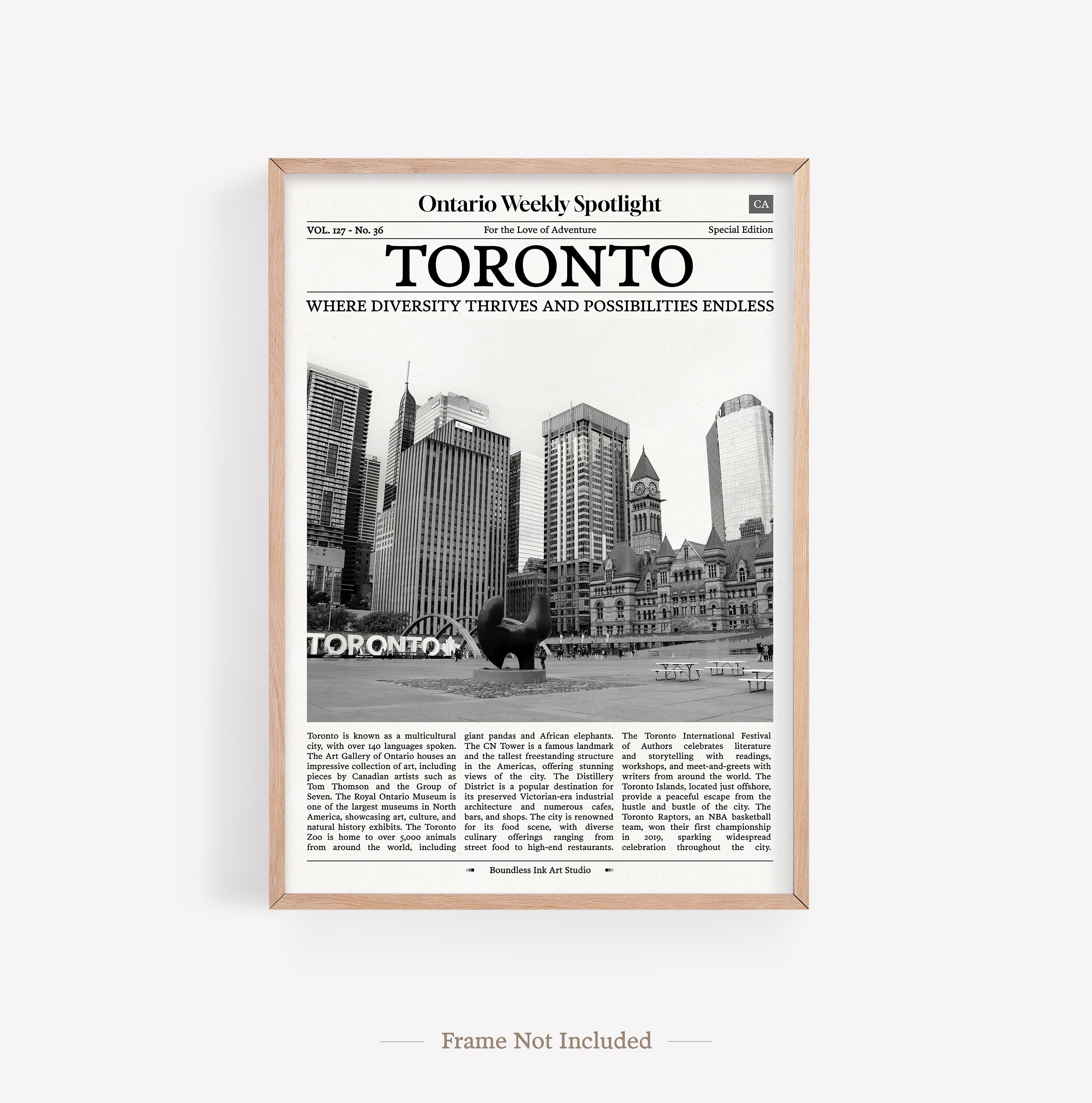Toronto City Prints Set of 6 Toronto Black and White Prints Etsy