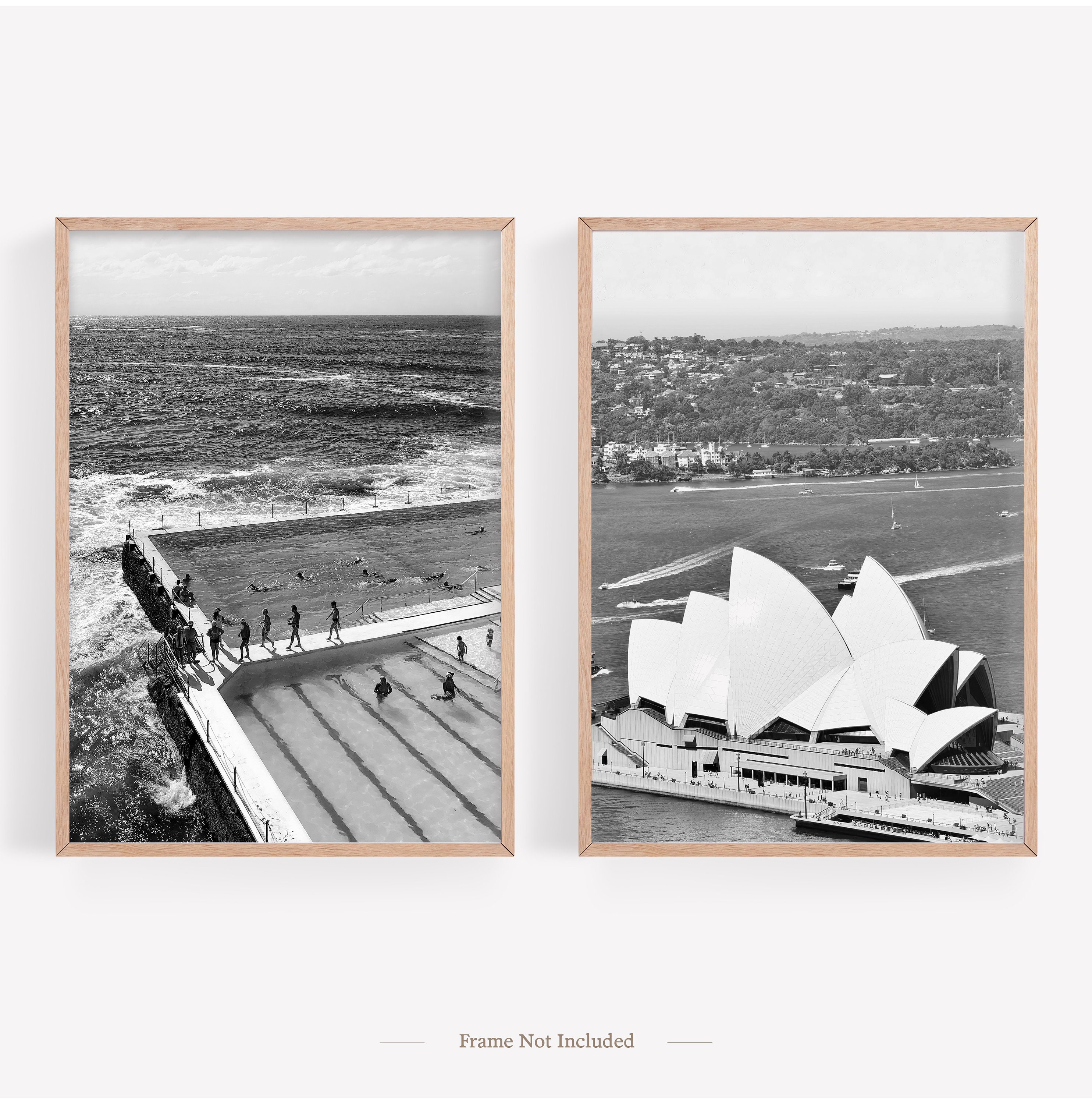 Sydney City Prints Set of 6 Sydney Black and White Prints Etsy