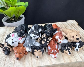 Flexi Dog Keychain - Adorable Pocket Pal Customized - Fidget Toy - Write in Desired Breed and Color