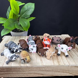 愛らしいミニポケットペット - 関節可動式フィジェットコレクション動物 - 3Dプリントカスタムセレクション