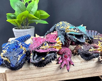 3D Printed Bearded Dragon – Articulating Lizard, Custom Sizes