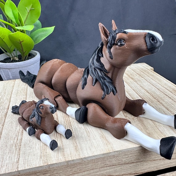 3D Printed Articulating Horse - Horse Gift - Keychain Option - Etsy
