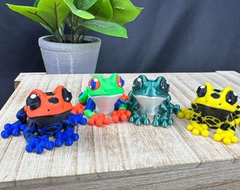 3D Printed Mini Pocket Frogs - Different Species Available - Magnetic Option - 3D Printed Toy