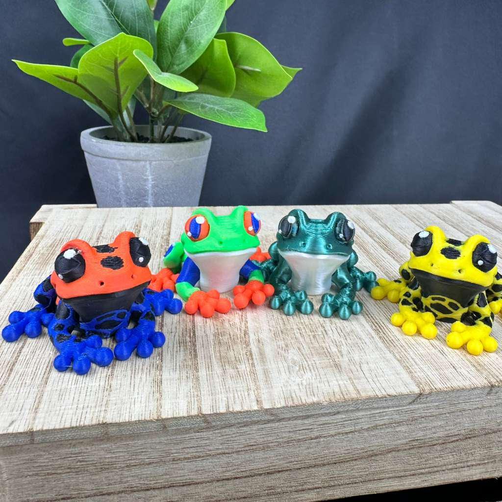 3D Printed Mini Pocket Frogs - Different Species Available