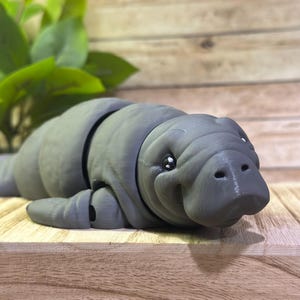 3D Gedruckte Manatee - Gelenk Fidget Figur - Schreibtisch Dekor Geschenk
