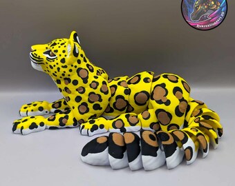 『 Yellow Leopard fam 』by Zuberi 60*60cm Safari Ltd. Leopard Gecko Toy Figure | Incredible Creatures