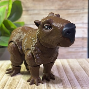 3D Gedruckt Capybara - Gelenk Fidget Figur - Schreibtisch Dekor Geschenk