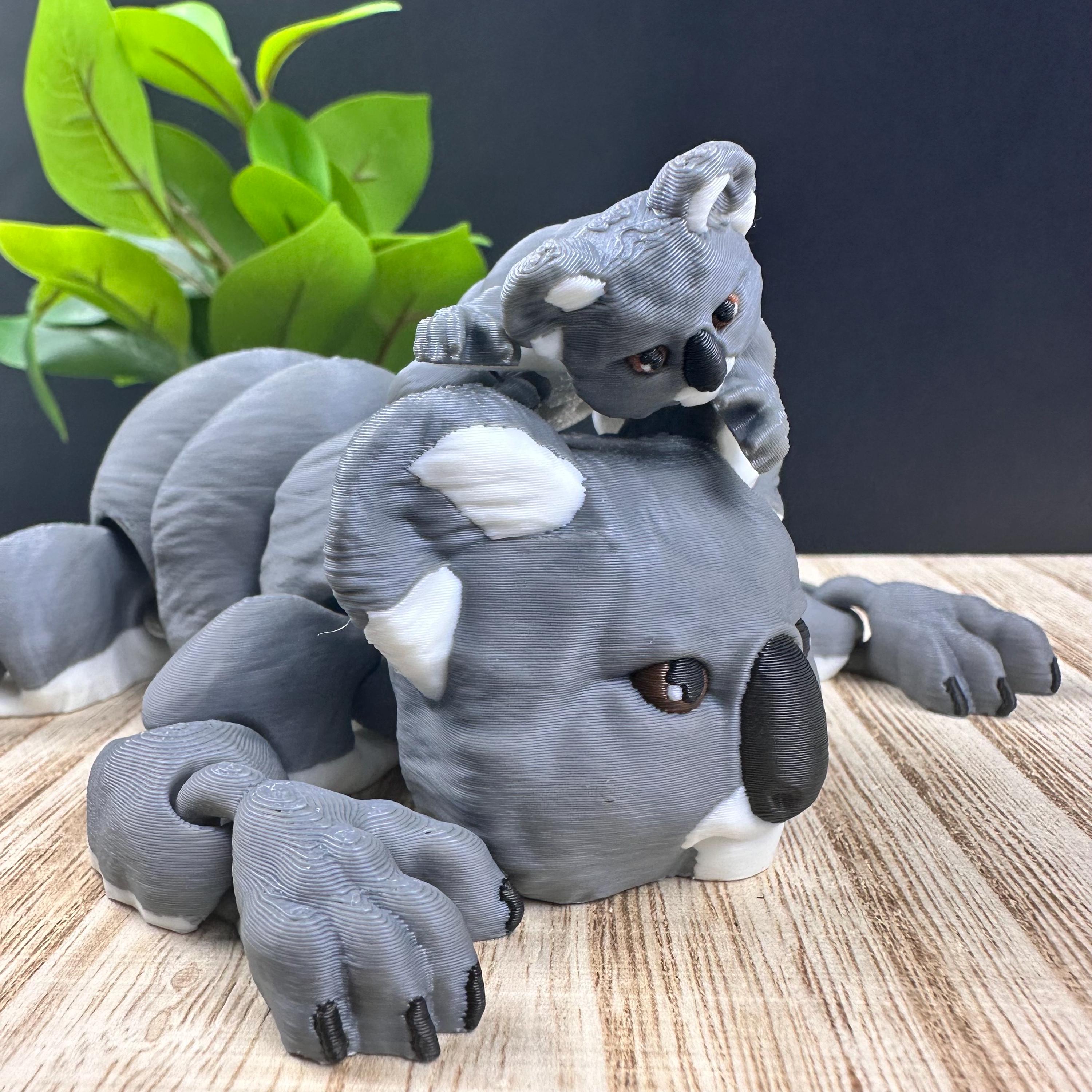 3D Printed Articulating Koala - Unique Flexi Animal Gift