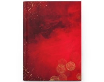 Red and Gold Hardcover Journal Matte