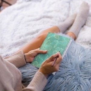 Dream Journal Hardcover Matte Notebook for Wellness Journal, Green Note Book for Prayer Journal