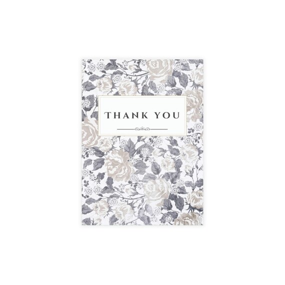 30 Pack Thank You Cards With Envelopes - Floral Gold Foil, Premium Cotton Paper, For Weddings, Business, Showers