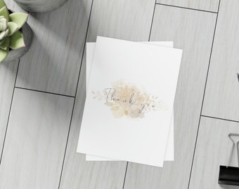Thank you cards (30 pack) - Envelope included