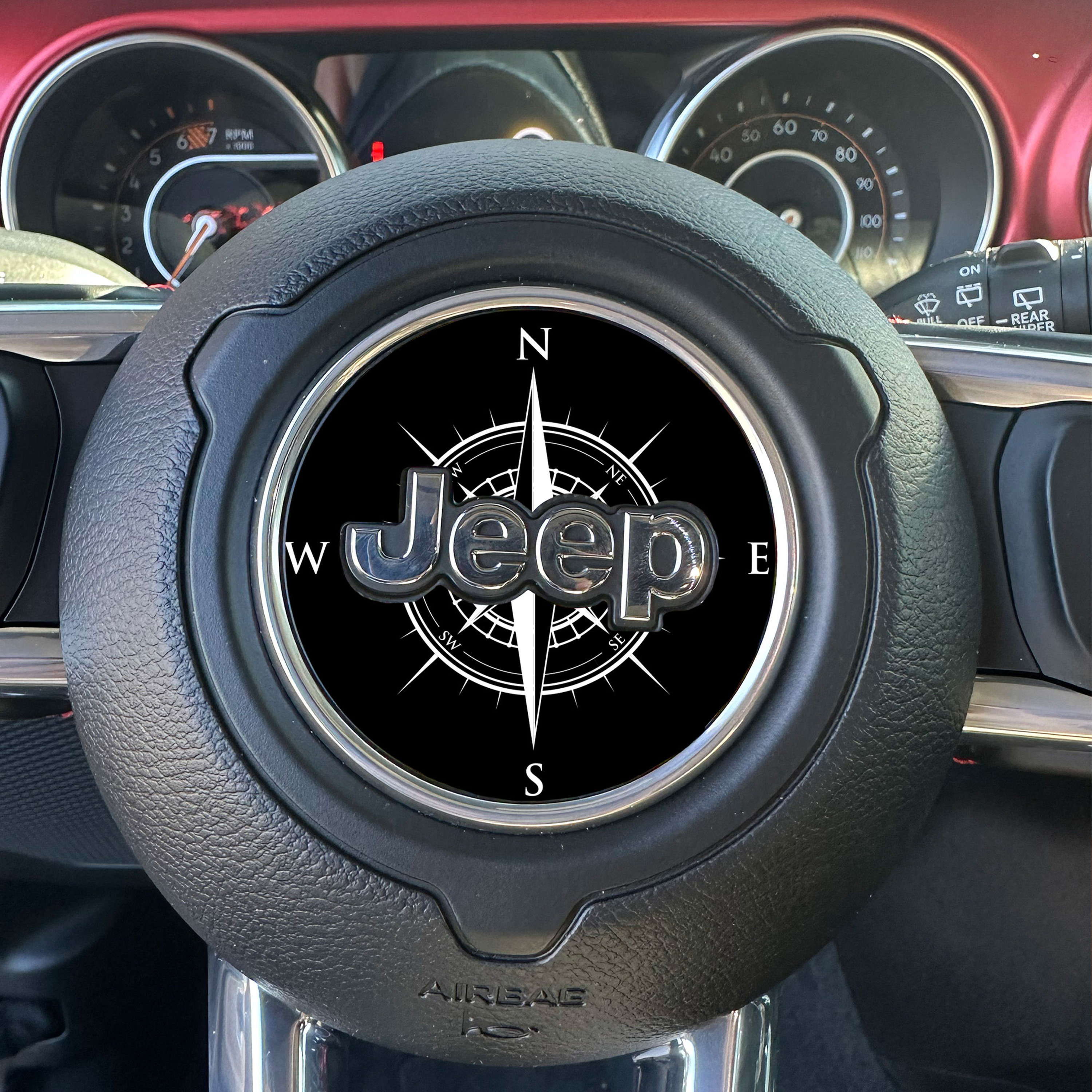 Jeep Wrangler/gladiator Steering Wheel Compass Decal Vinyl Etsy Canada