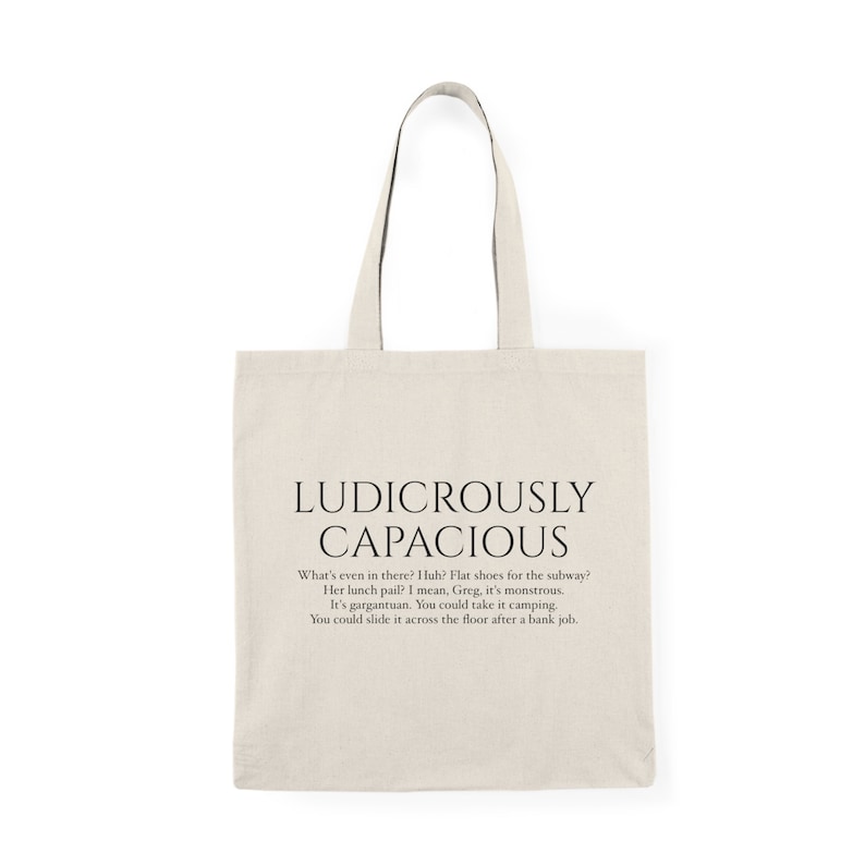 Succession Ludicrously Capacious Canvas Tote Bag Etsy