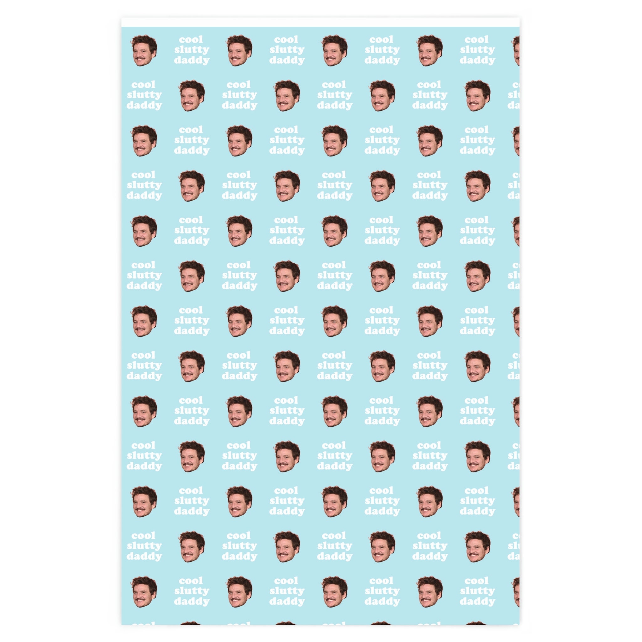 Pedro Pascal Cool Sltty Daddy Wrapping Paper Etsy