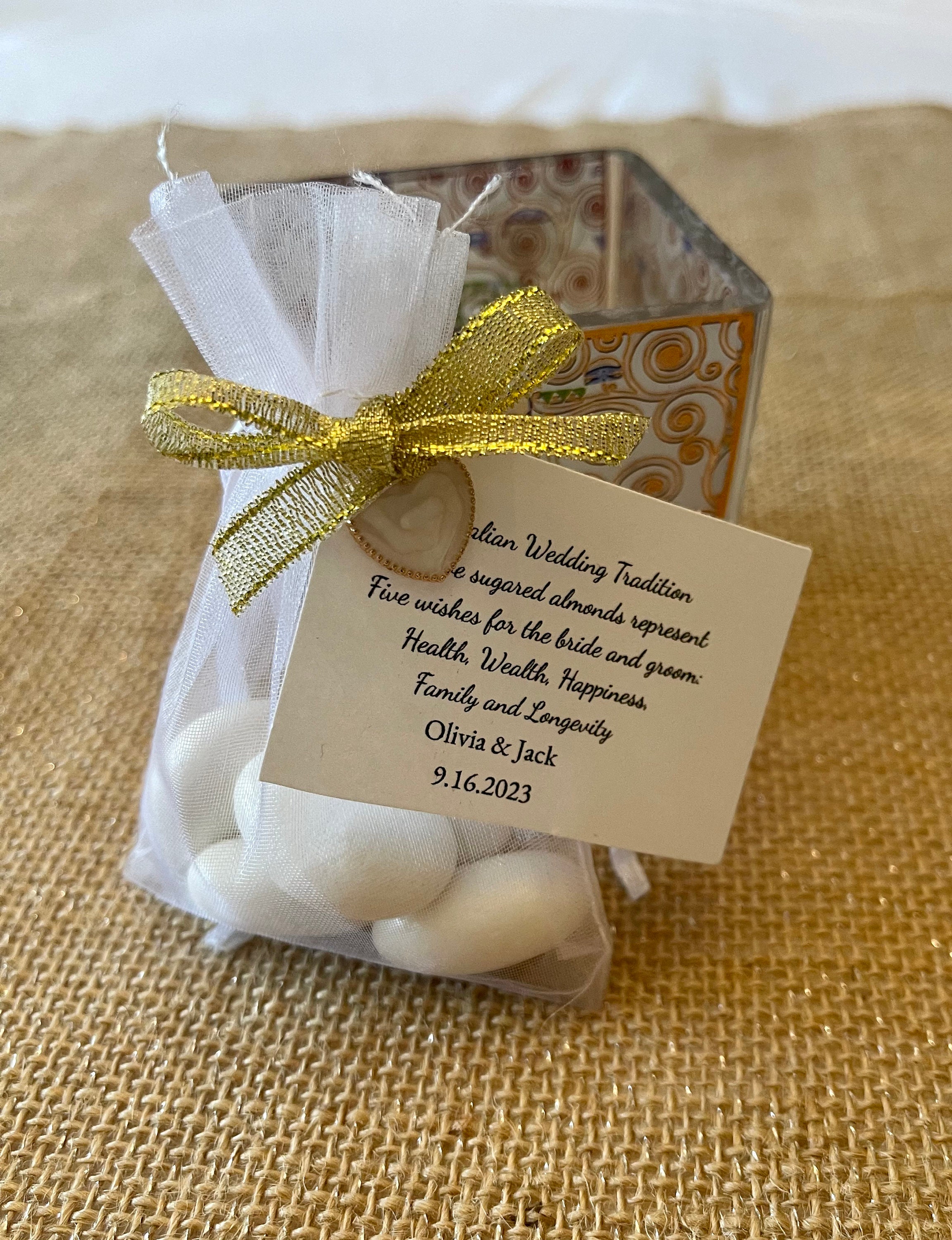 Wedding Favoritalian and Greek Confettijordan Almonds With Heart