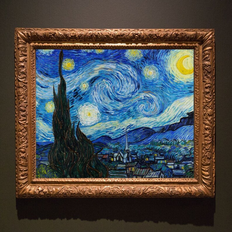 Vincent Van Gogh's the Starry Night (1889), Van Gogh Reproduction Art ...