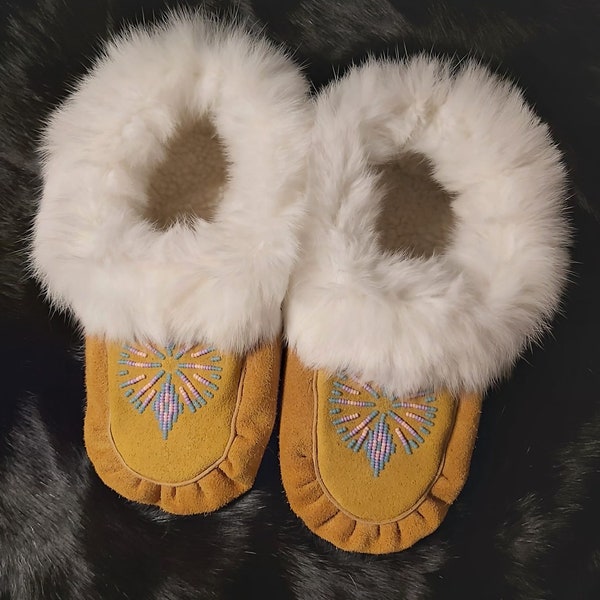 Handmade Elk hide Moccasins