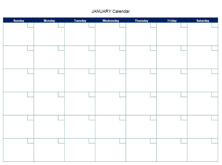 12 Month Blank Digital Printable Calendar PDF - Etsy