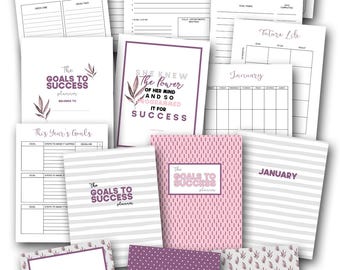 Goals to Success Planner 21 Pages