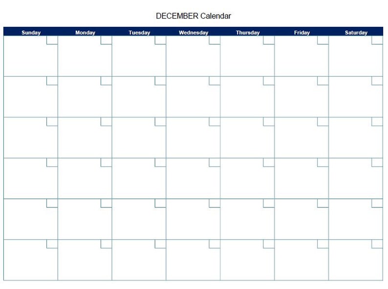 12 Month Blank Digital Printable Calendar PDF - Etsy